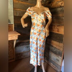 Lush slip floral midi dress